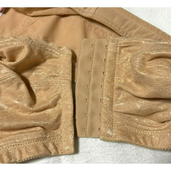NWT Comfort Choice Beige Lace Posture Support Bra 38B With Front Closure - Picture 10 of 11